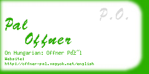 pal offner business card